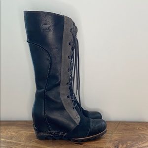 Sorel high rise wedge boots